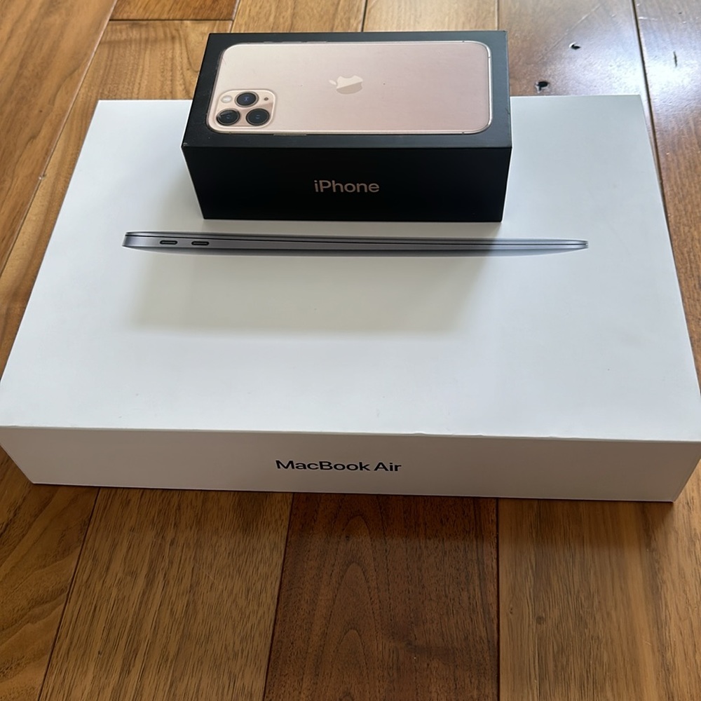Apple Boxes MacBook Air and iPhone 11 Boxes Only